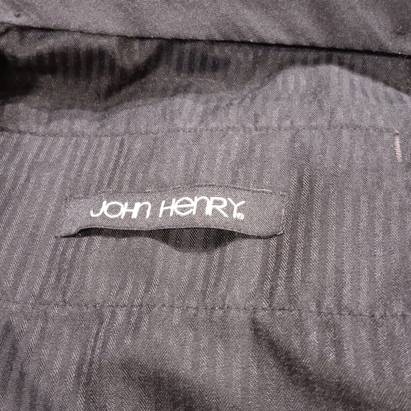 John Henry Men's Pleated Pant Size 36X32 Dress Trouser Dark Grey Cuff Hem - Picture 9 of 12